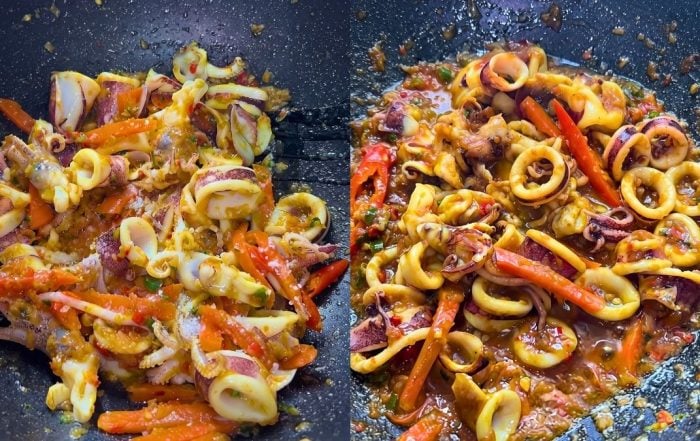sotong masak kunyit pedas
