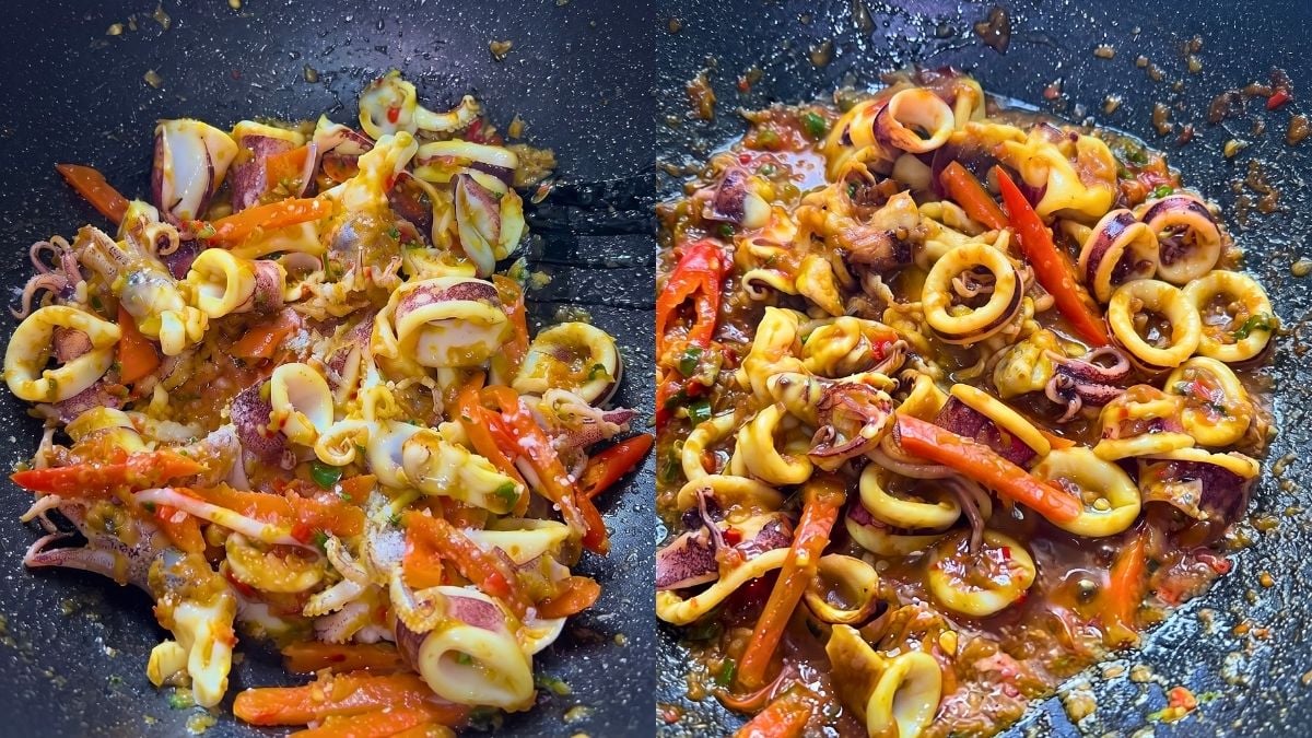 Resipi Sotong Masak Kunyit Pedas Buat Selera Makin Membara, Sotong Lembut & Cili Menyengat!